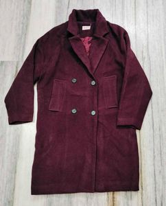 Burgundy Trench Coat