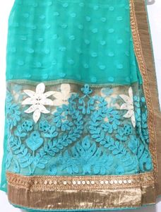 Embroidery Work Saree