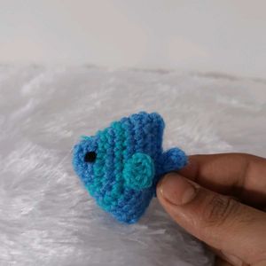 Cute Crochet Fish keychain 🧡💛💙💚