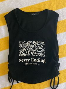 Black Graphic Tank - Size M
