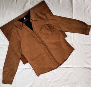 Brown Long Sleeve Shirt