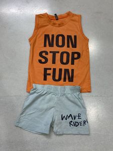 Sleeveless T shirt And Short For Boy 2-4 Yr