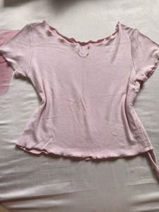 Pink Crop Top