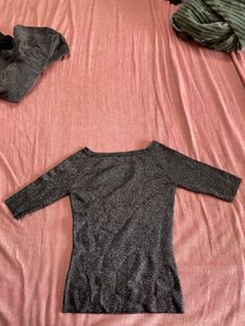 Sparkly Gray Top