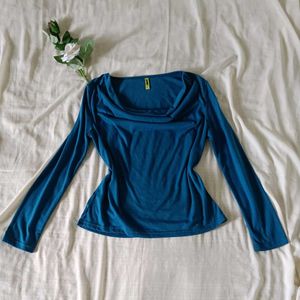 Cowl Neck Long Sleeve Top