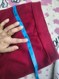 Girls Red Pearl Embellished Leggings for 2-4 years