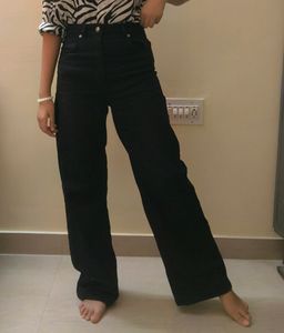 H&M Wide Leg Black Jeans