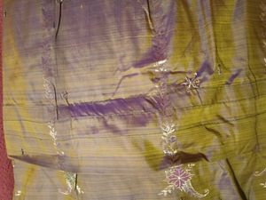 1-TimeUsed GreyLehenga with OrangeBorder+OrangBlou