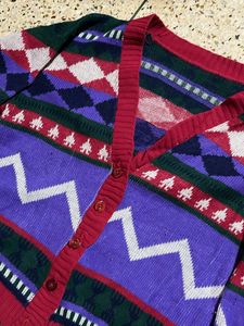 Patterned Knit Cardigan