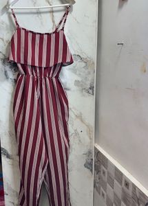 Striped Ruffled Romper