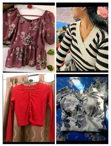 COMBO OF TRENDY TOPS WITH JEANS