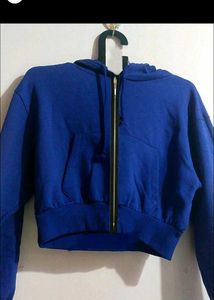 Blue Zip-Up Hoodie