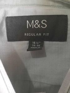 M&amp;S Light Blue Formal Shirt