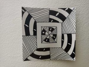 Abstract Black &amp; White Art