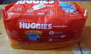 2 Packs Of Huggies Comfy Pants (32 Count) + 3 Free