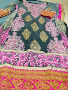 Elegant Embroidered Chudidar Kameez Suit