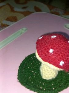 Mushroom Chrochet Jewellary Holder