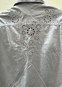 Stylish Grey Floral Shirt