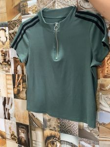 Green Striped Tee