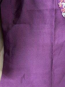Embroidered Purple Kurta for size L