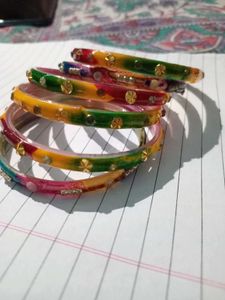 Colorful Indian Bangles - Set of 6