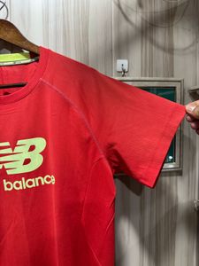 New Balance Essential Red DryFit TShirt