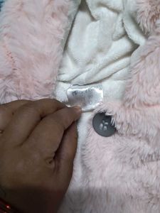 Cute Bunny Ears Pink Coat