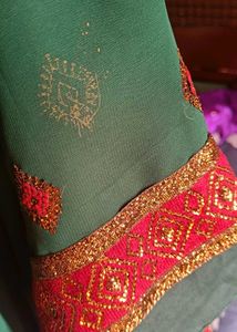 Beautiful 😍Green Saree