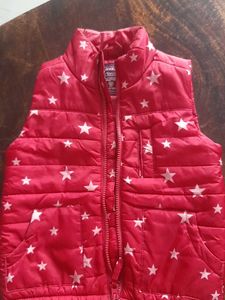 Red Star Padded Vest for girls