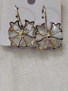 Flower Crystal Earrings