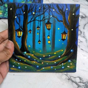 Mini Enchanted Forest Painting