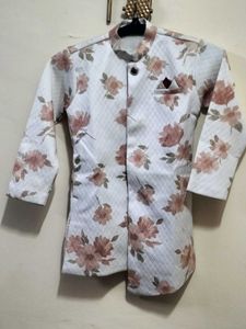 Floral Print Boys Kurta