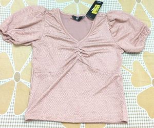 Cute Pink Puff Sleeve Top