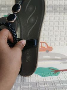 Black Good Condition Sandals