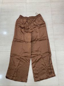 M&amp;S Brown Satin Palazzo Luxe ✨🔥