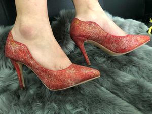 Red Glitter Heel