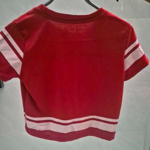 Red Crop Tshirt