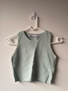 Zara Mint Green Crop Top