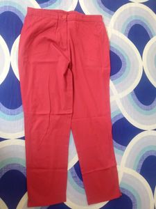 Stright Fit Pant With Insert Pocket (Colour ~ Maroon)