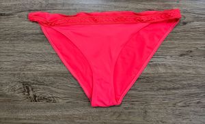 H&amp;M Pink Lace Trim Bikini Bottoms