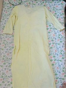 Yellow Embroidered Kurta