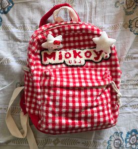 Red Gingham Backpack