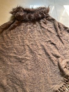 WOMEN DEGINER PONCHO WOLLEN