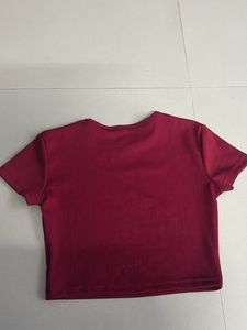 NEWME Maroon Crop Top