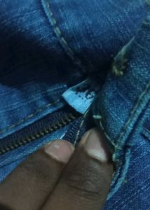 Vintage Blue Baggy Flare Jeans