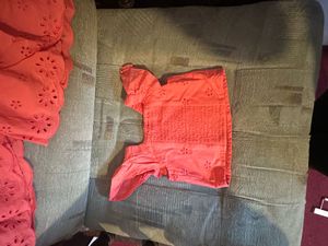 GAP Coral Eyelet Top &amp; Skirt Set