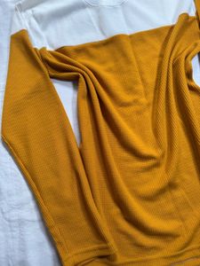Mustard pullover top