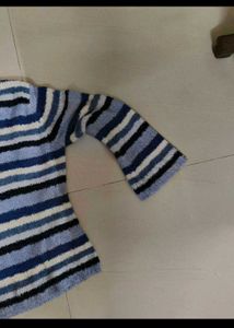 Striped Knit Sweater/ top