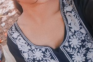 A Georgette Black Tunic