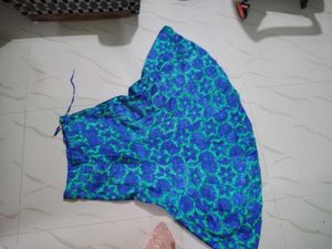 Elegant Green &amp; Blue Kurta Set